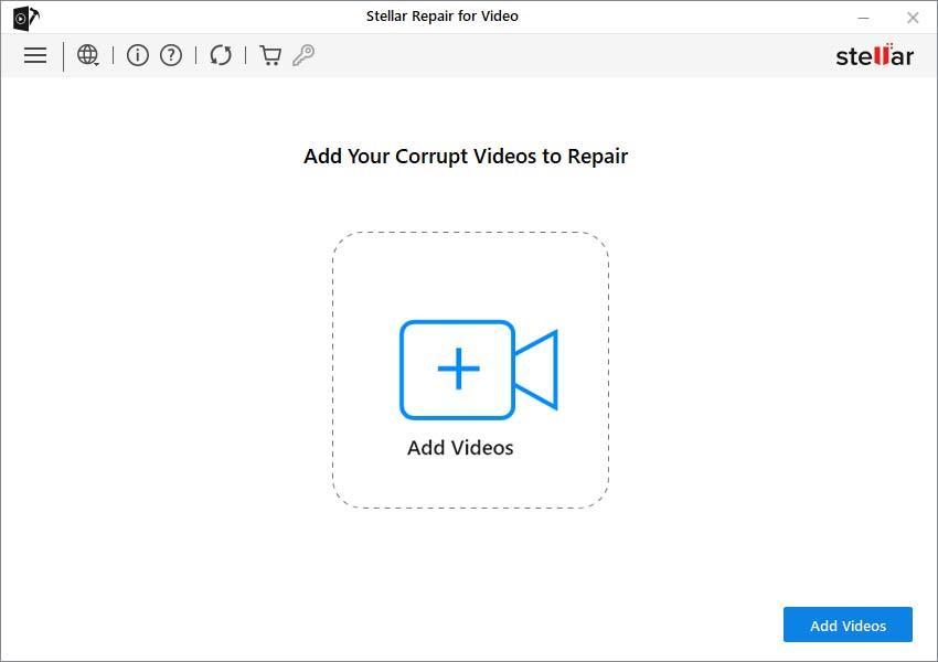 Add your corrupt video to repair