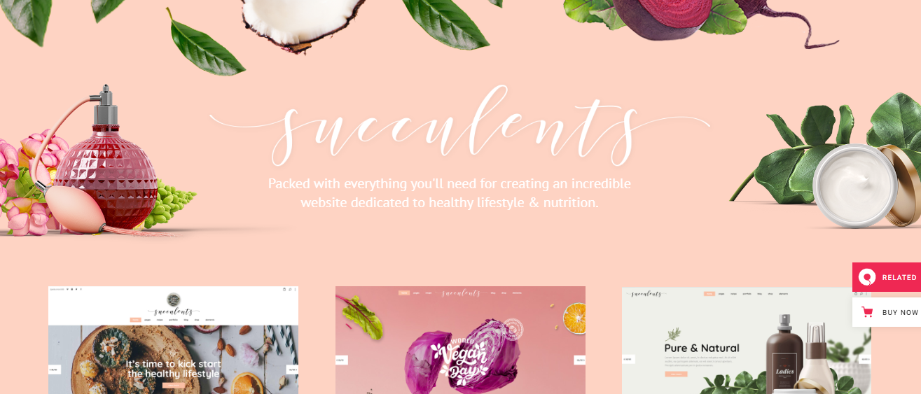 Succulents lifestyle blog theme