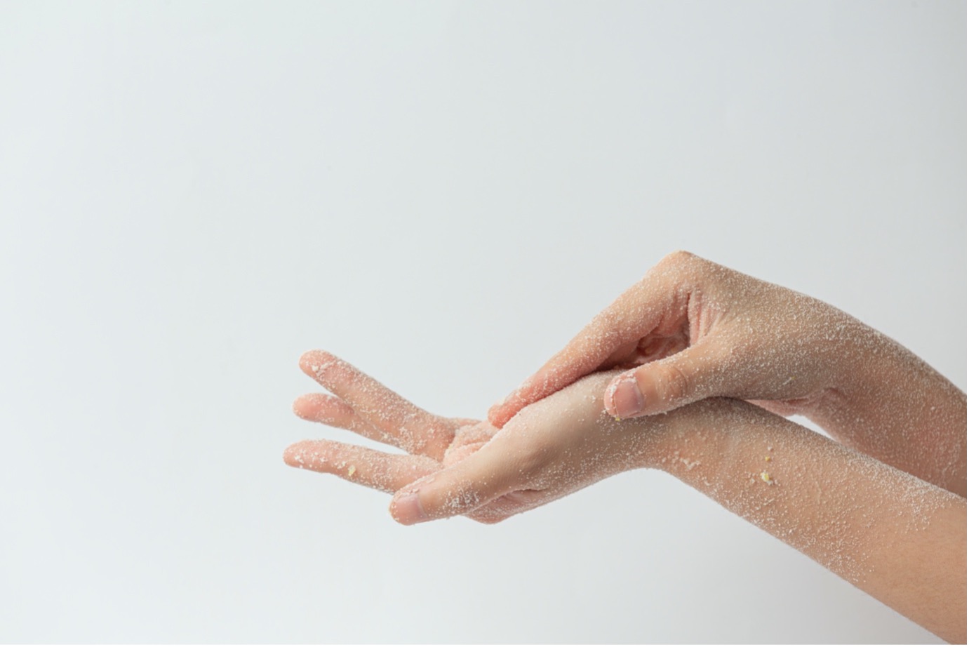 Exfoliating Your Hands
