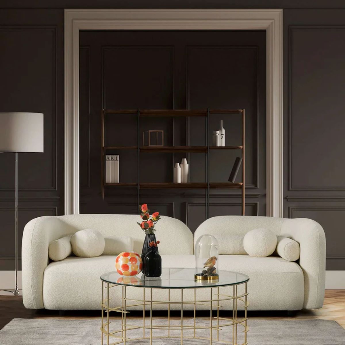 Bacio Boucle Sofa | New York Modern