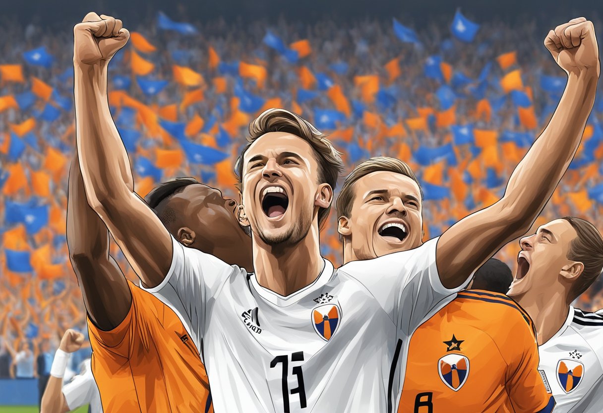 Netherlands celebrates victory as Malen's double secures win over Romania in Euro 2024