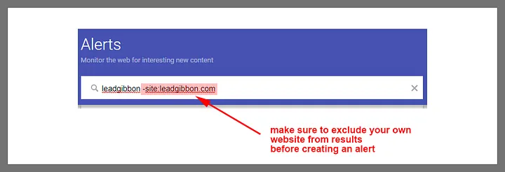 Sentiment Analysis SEO - Google Alerts Exclusion Feature