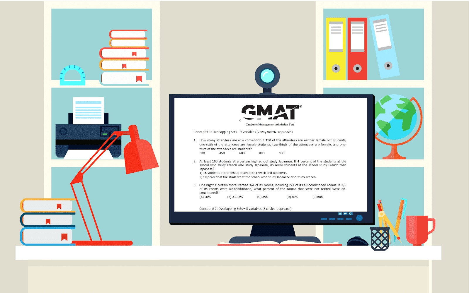 GMAT اختبار - معلومات عنه وكيفية التسجيل عليه