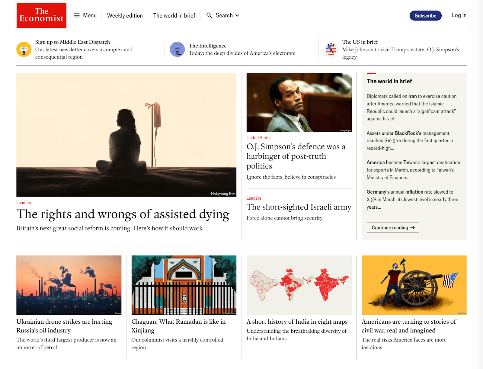 Contoh Situs Web: The Economist