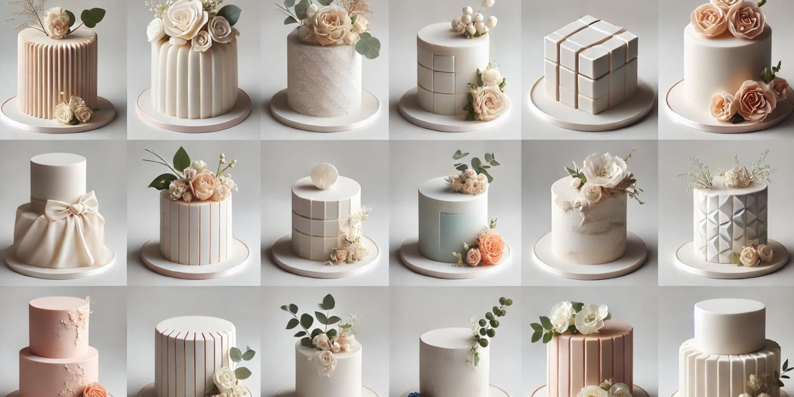 Examples of Minimalist Wedding Cake Designs