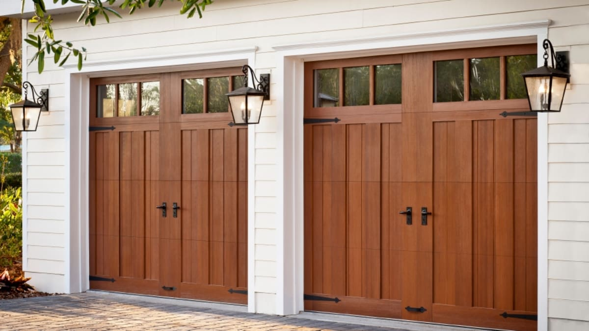 contemporary garage doors