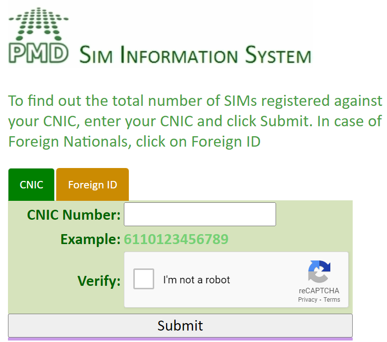 Verification Process through Website 