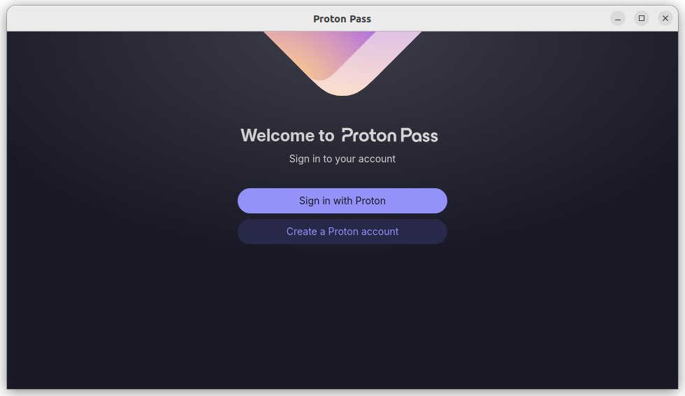 The Proton Pass Linux app