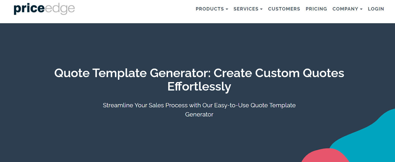 PriceEdge Quote Template Generator