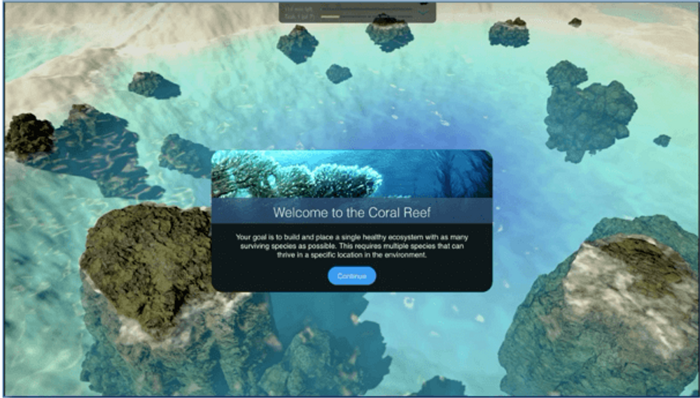 Welcome screen in McKinsey PSG - Ocean Scenario