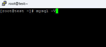 Check MySQL Version with the V Command