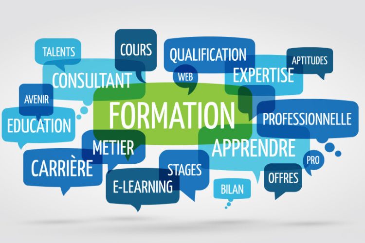 Nuage de mot apprentissage
