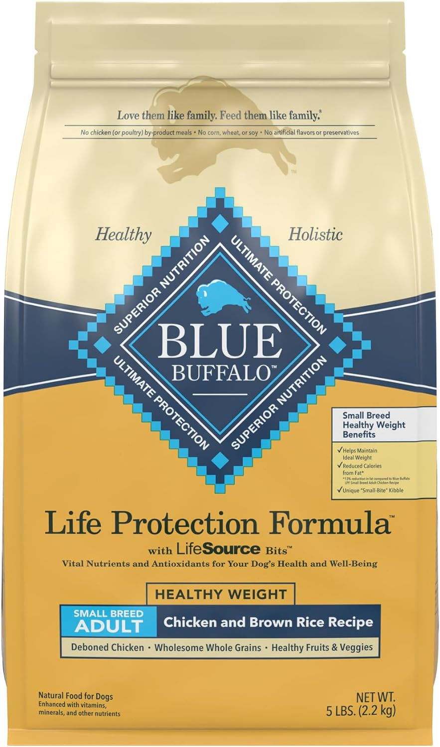 Blue Buffalo Life Protection Formula Small Breed Adult Chicken & Brown Rice Recipe