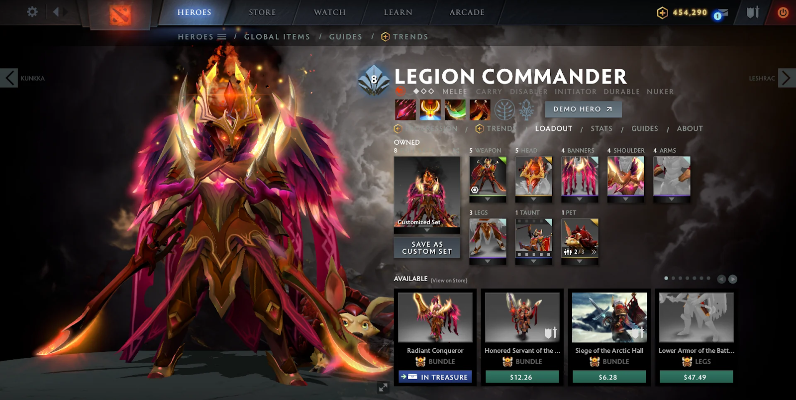 Legion Commander Arcana. Source: reddit