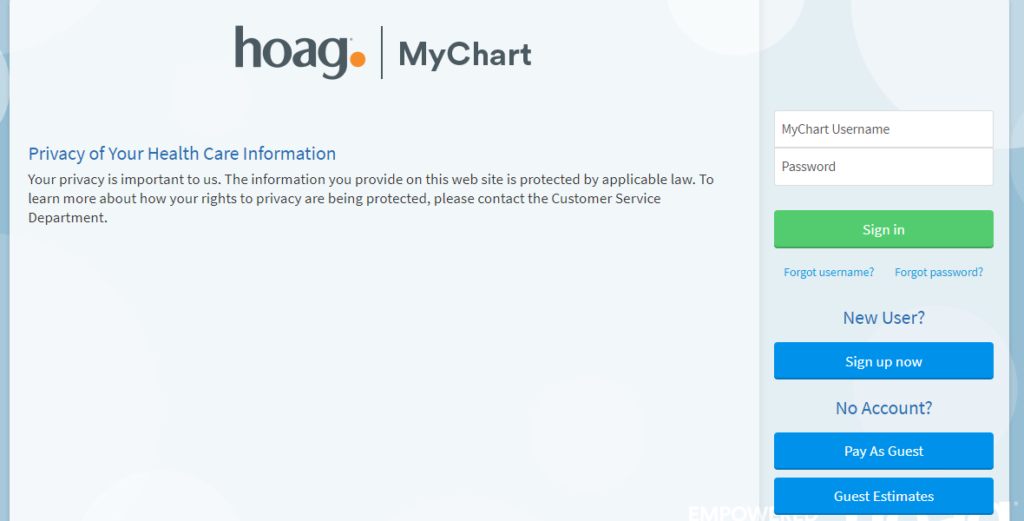 Hoag Connect MyChart Login