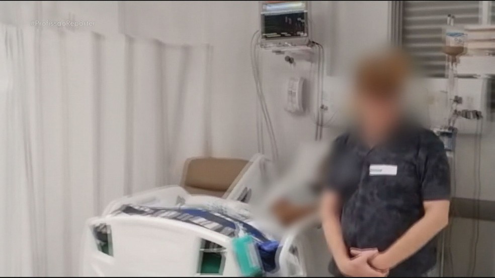 Pai é preso após ser filmado abusando da filha internada na UTI de hospital — Foto: Reprodução/TV Globo