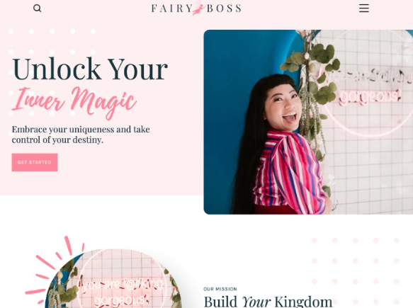 Fairy boss - Pretty Blog template