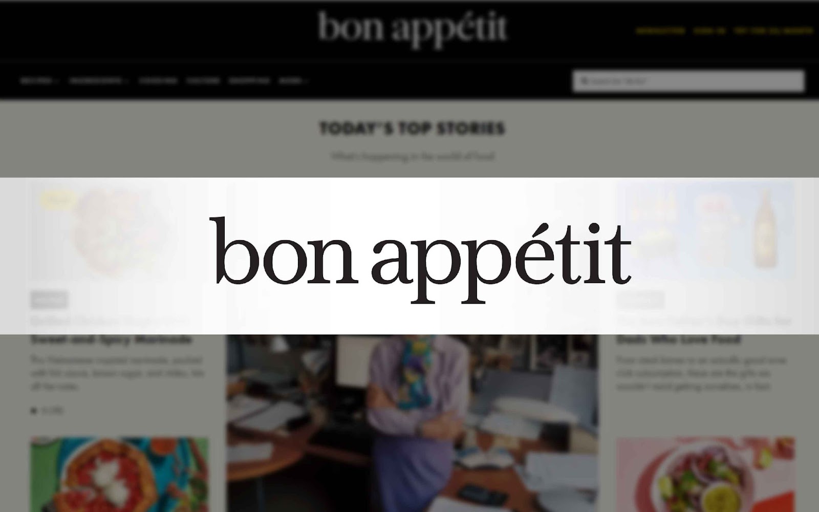 Bon Appétit - recipe websites