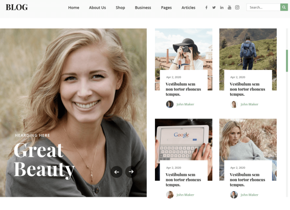 Ovation lifestyle blog theme