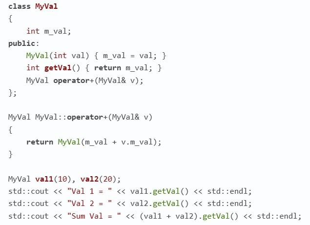 Операторная перегрузка в C++