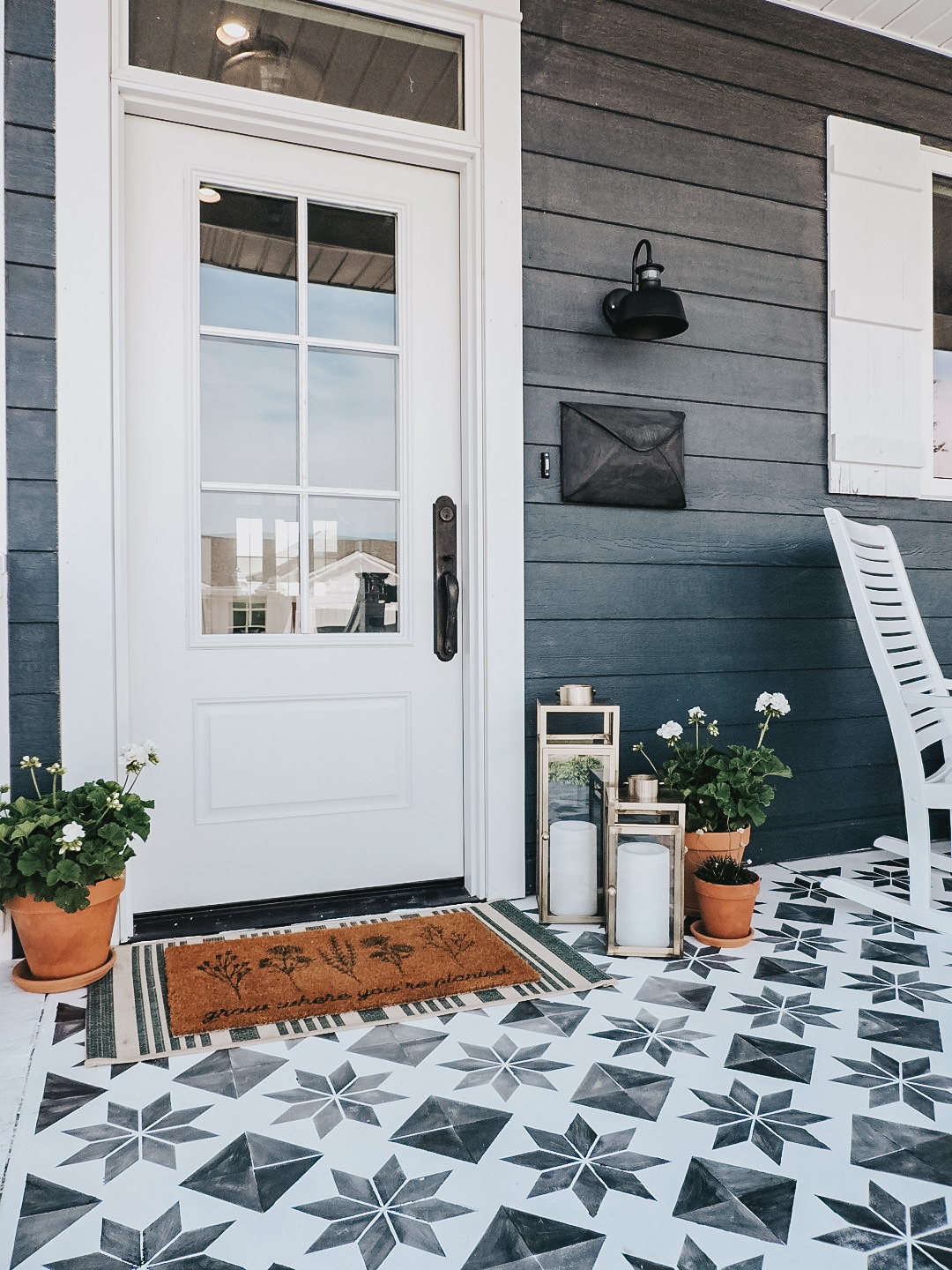 Creative Front Porch Concrete Ideas