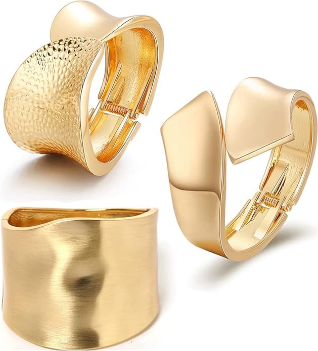 chunky gold bangles