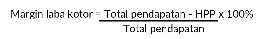 Rumus margin laba kotor (gross profit margin)