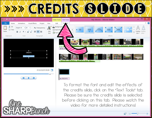 Looking for a unique end of the year student gift?! Follow this step-by-step tutorial for creating an end of the year video for your students! Simple how-to guide, featuring tips and tricks for Windows Movie Maker!