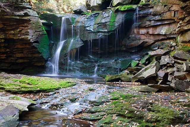 Waterfalls in ananthagiri hills, telengana