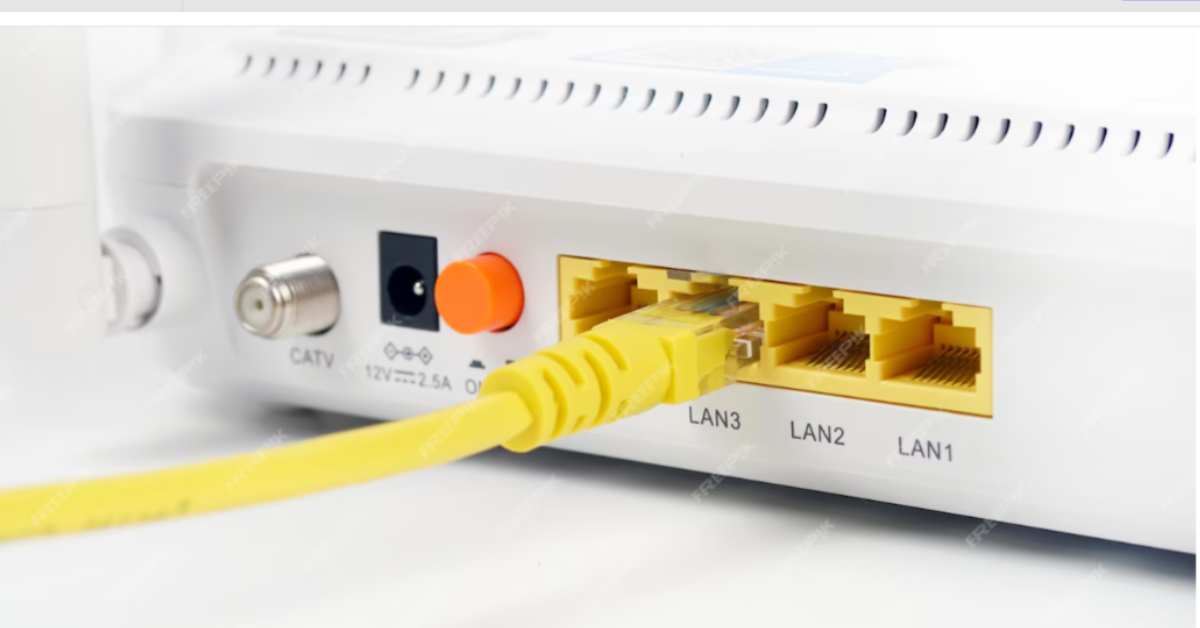 What are the Ethernet ports on a router for