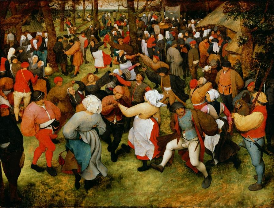 La danse de la mariée, Bruegel, 1566