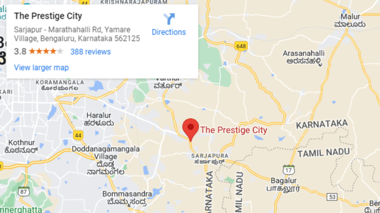 The best location for your luxury lifestyle and best for the future will be at the Prestige City in Sarjapur.
