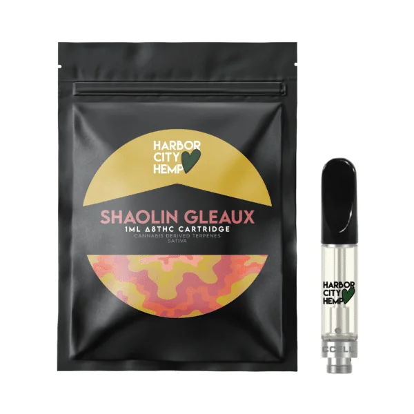 Harbor City Hemp Shaolin Gleaux Cdt Cartridge And Packaging