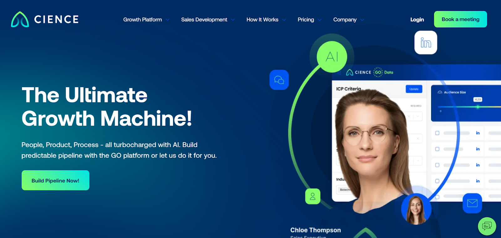 Cience SaaS Lead Generation Agency and Platform Homepage