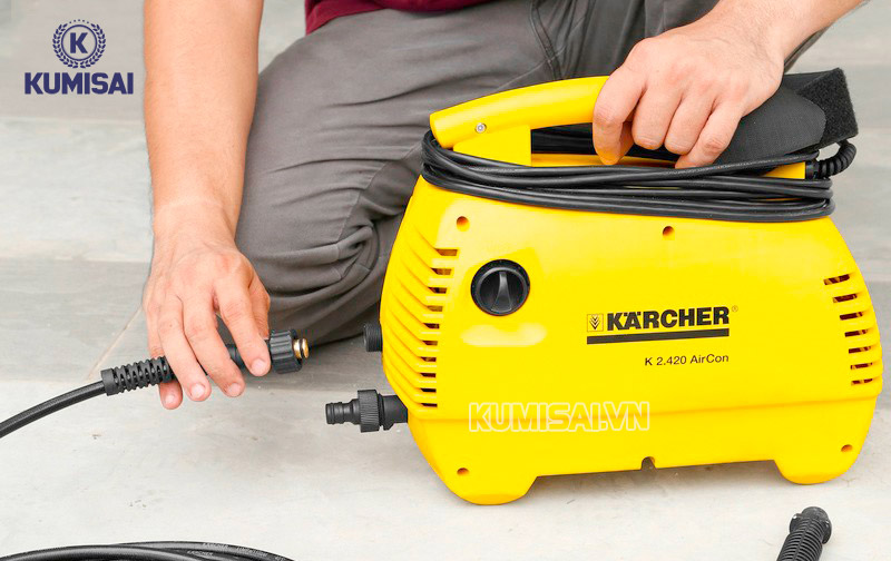 Cách sử dụng máy rửa xe karcher mini