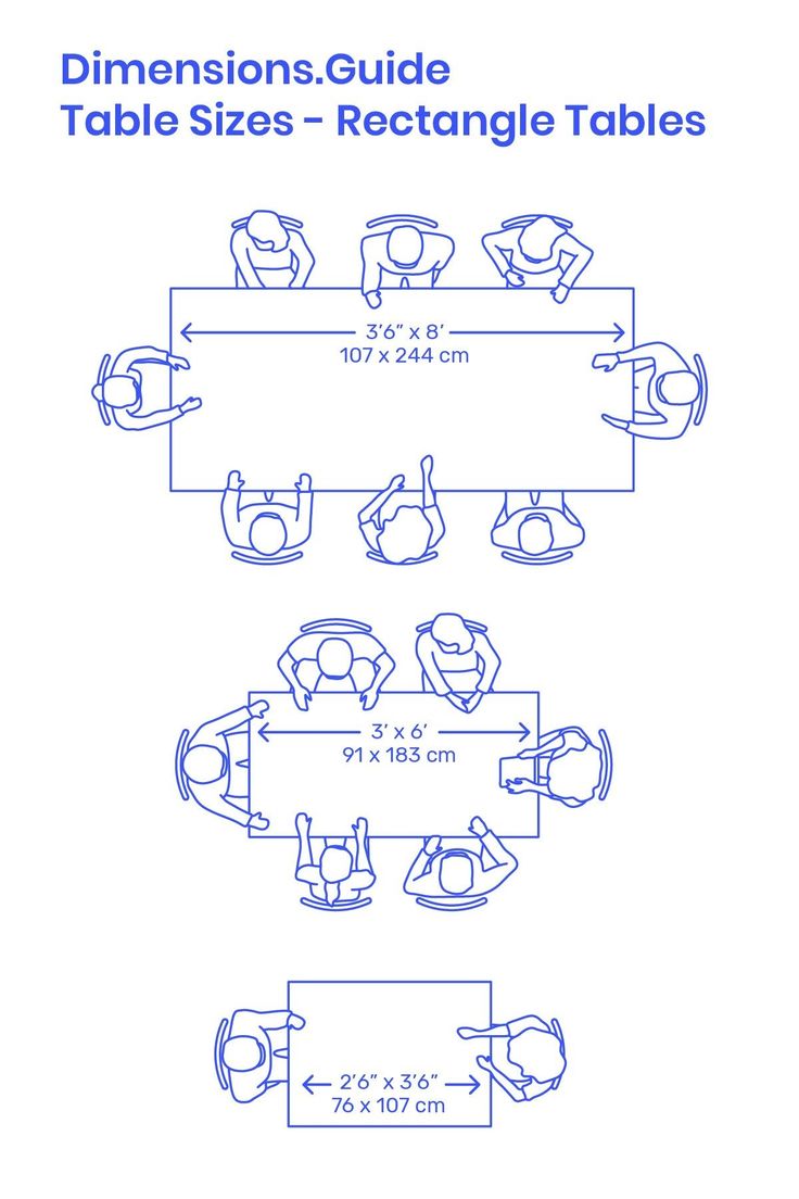 Rectangle Table Sizes - image 2