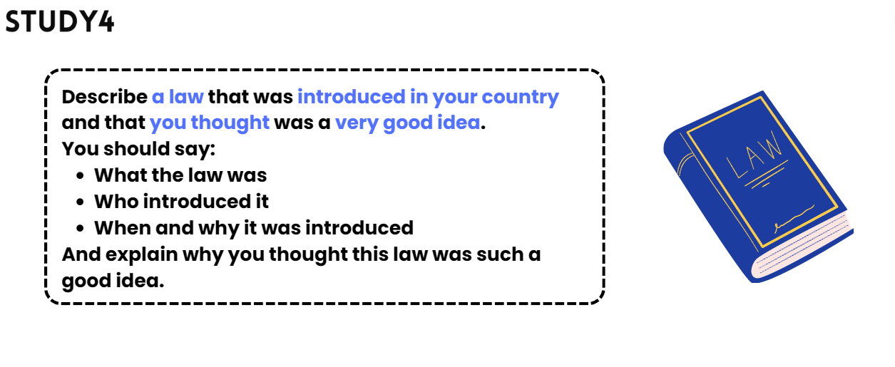 Describe a law that was introduced in your country and that you thought was a very good idea