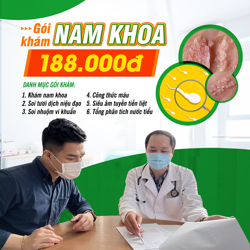 Gói khám nam khoa 188K