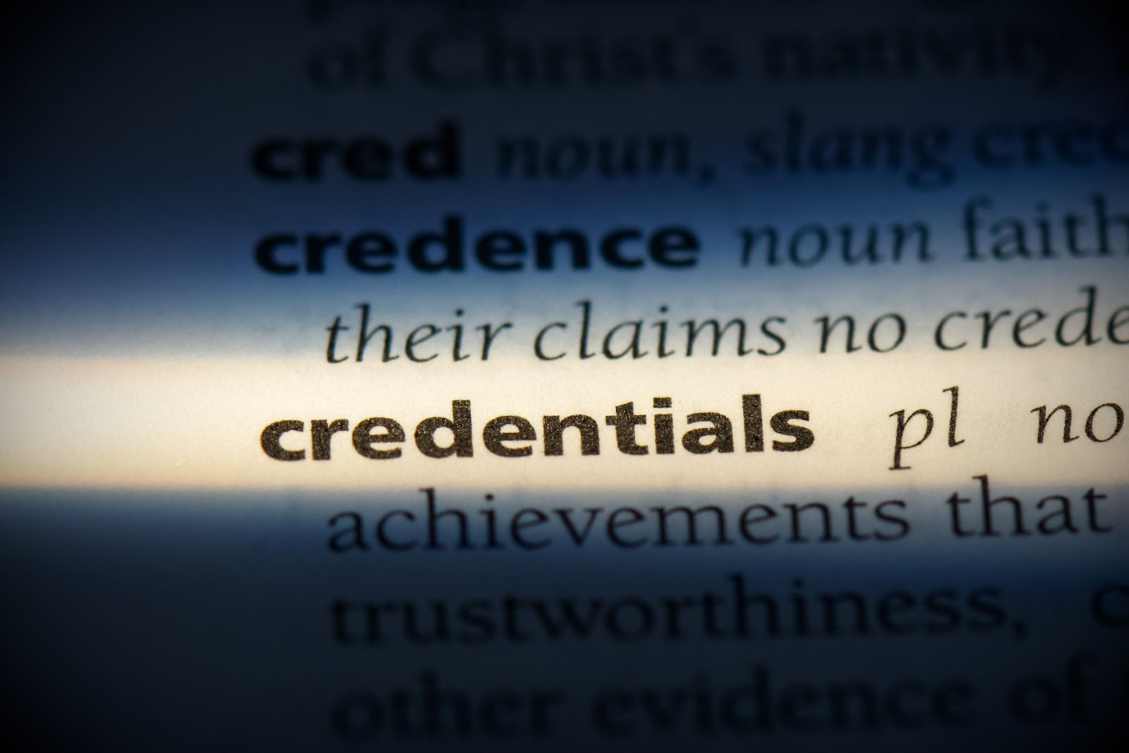 credentials dictionary focus