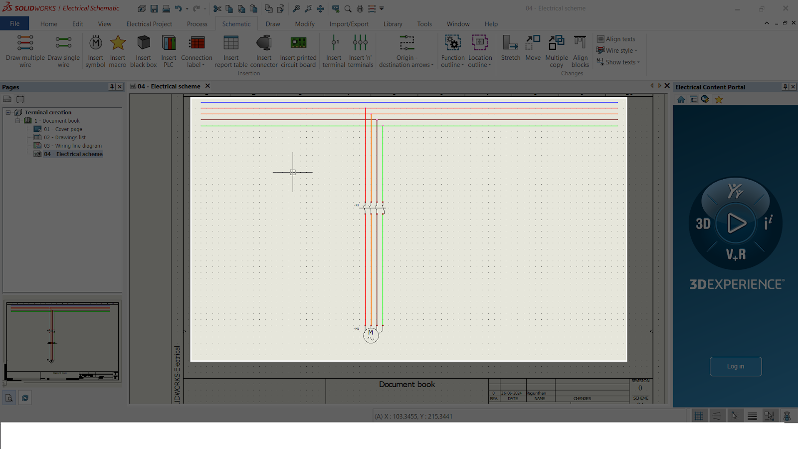 SolidWorks Electrical Terminal Diagram 