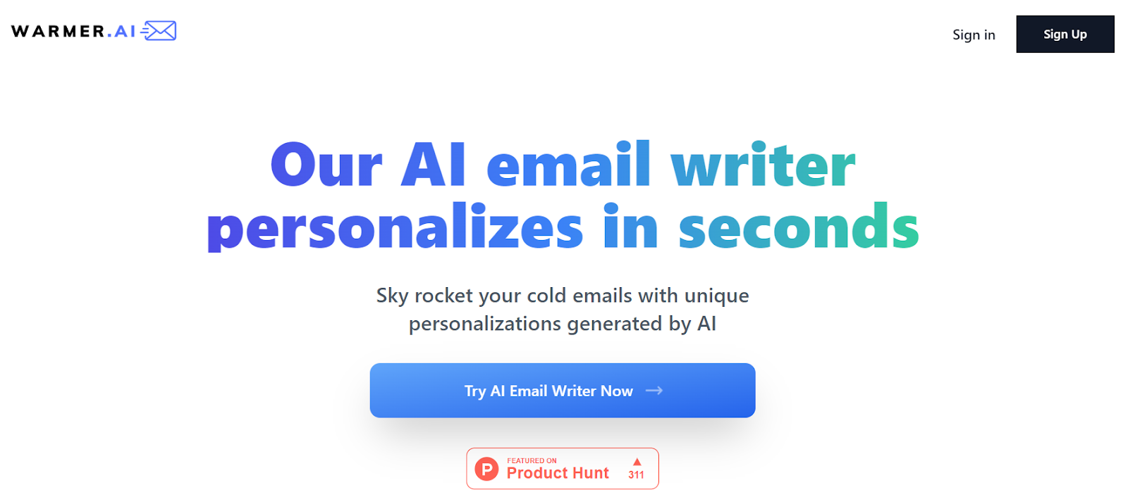 warner ai writing tool