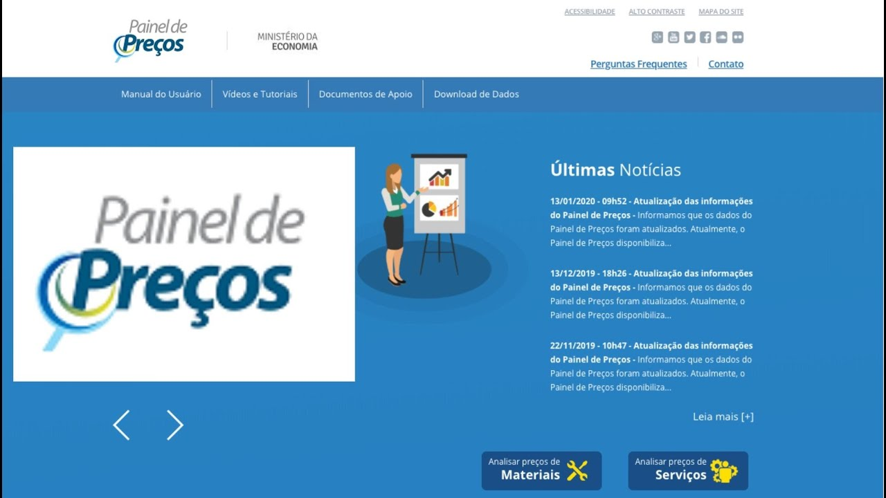 Captura de tela do Painel de Preços. Imagem que compõe o post "como fazer uma pesquisa de preços pela nova lei de licitações"
