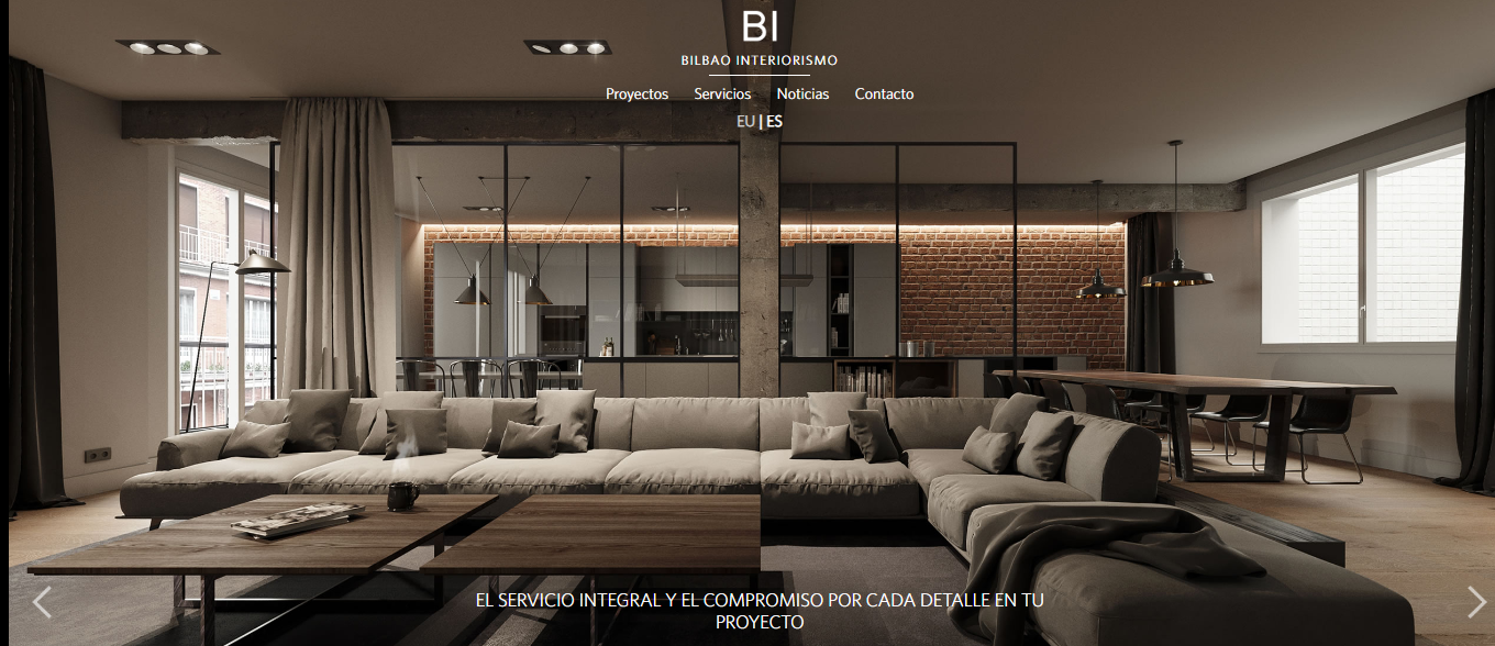 Decoración de interiores con estilo contemporáneo en Bilbao.
