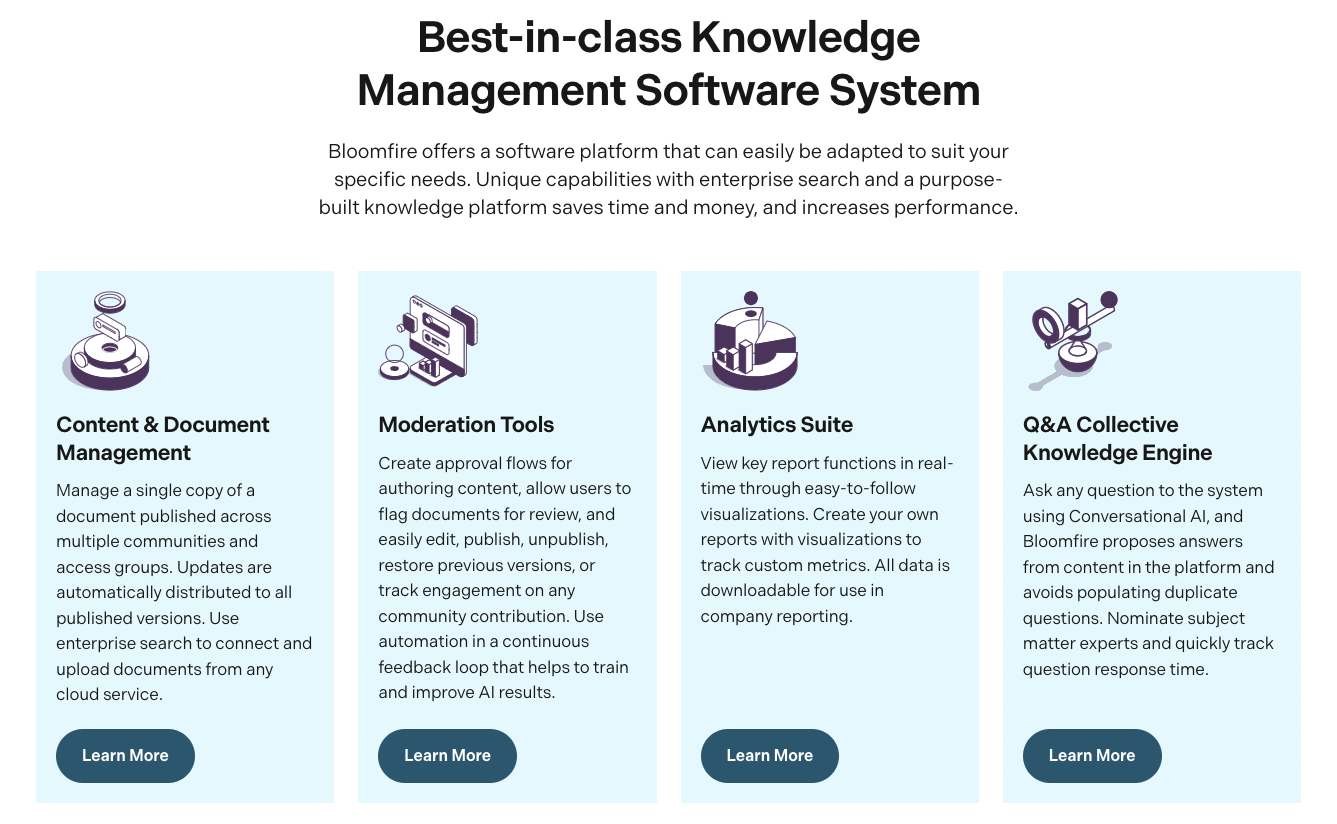 Bloomfire - knowledge base software