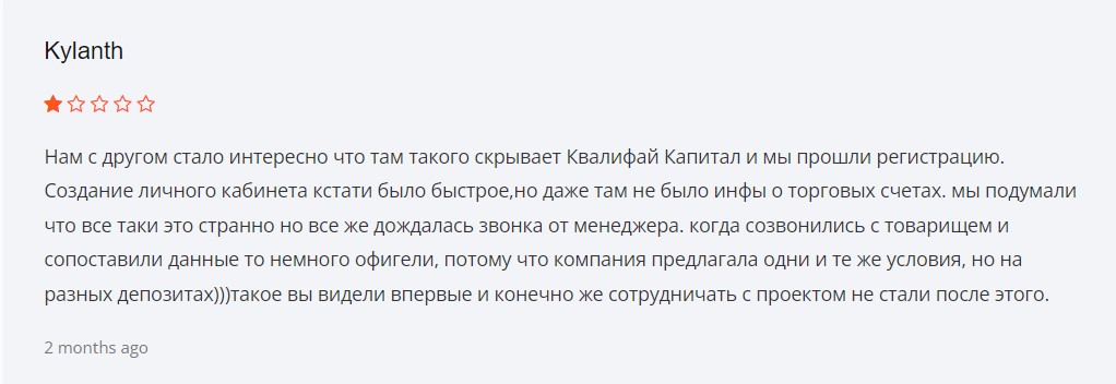 Qualify Capital: отзывы в 2024 году, условия для трейдеров