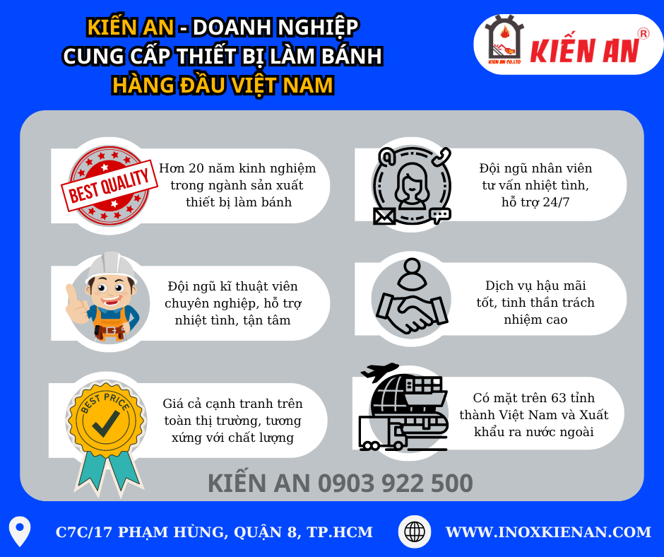 Doanh Nghiệp Cung Cấp Thiết Bị Làm Bánh Hàng Đầu Việt Nam