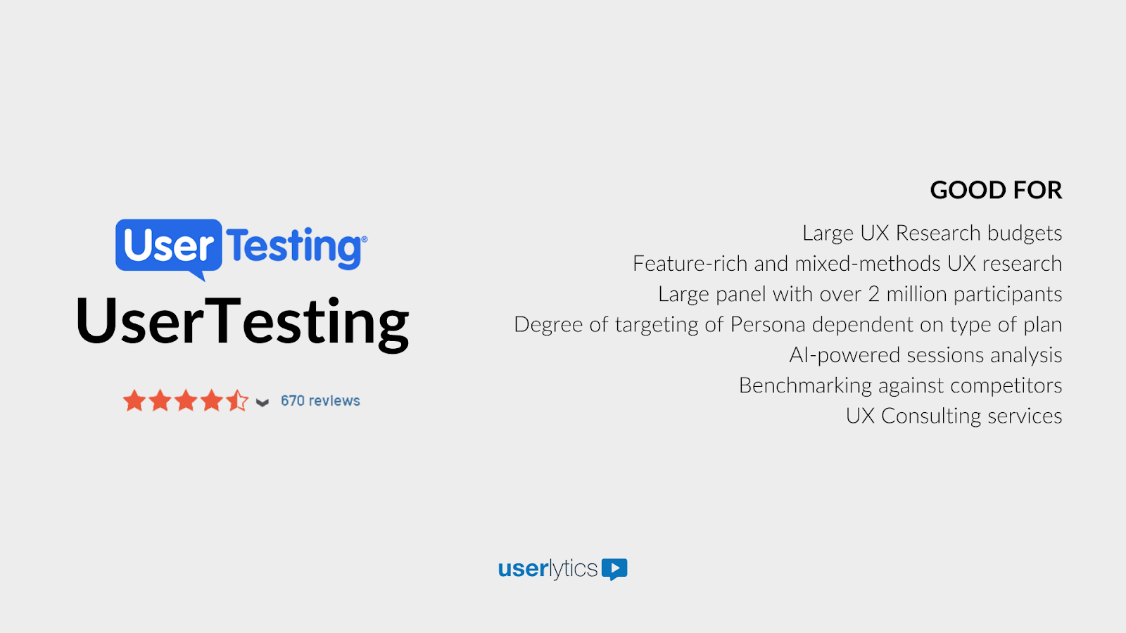 UX testing tool n°1: UserTesting
