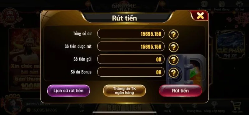 4 lưu ý cần ghi nhớ khi rút tiền 68 game bài