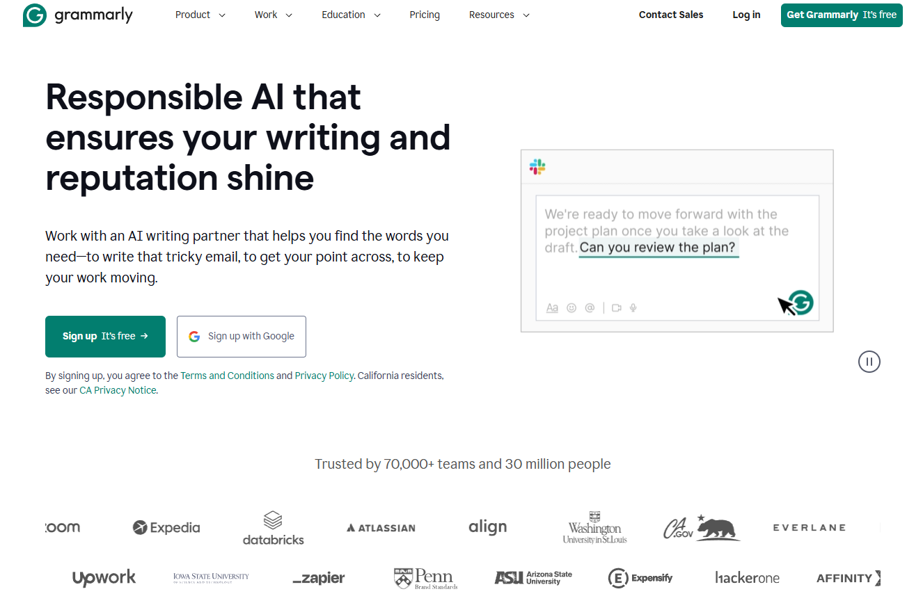 Grammarly: Responsible AI that ensures your writing and reputation shine