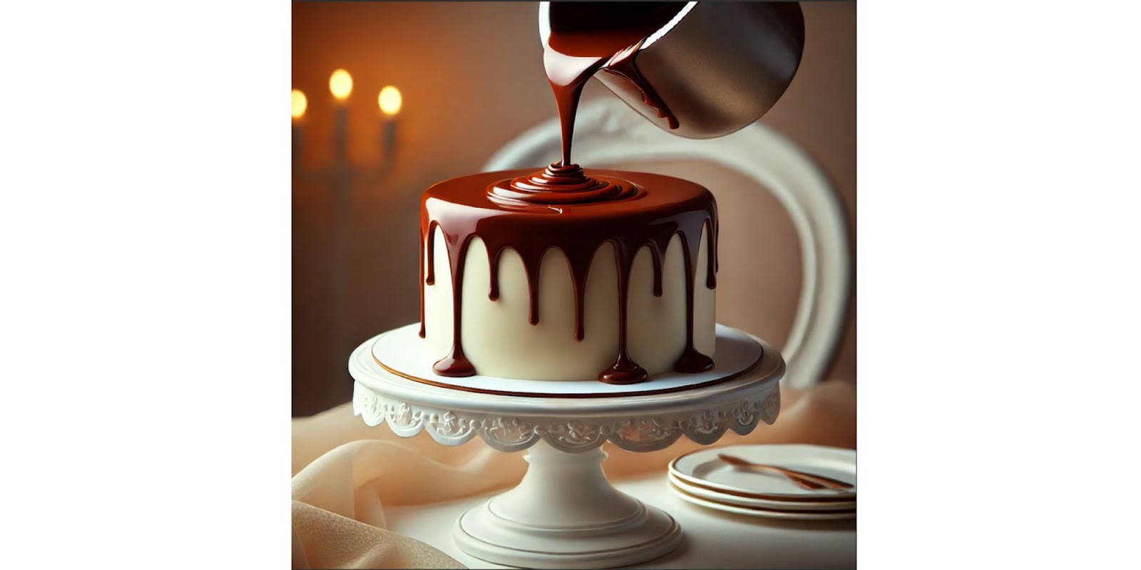 Fondant cake chocolate